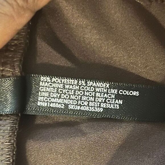 Torrid Faux Leather‎ Signature Waist Mid Rise Boot Leggings Brown Sz 2x  18 20 - Picture 6 of 6